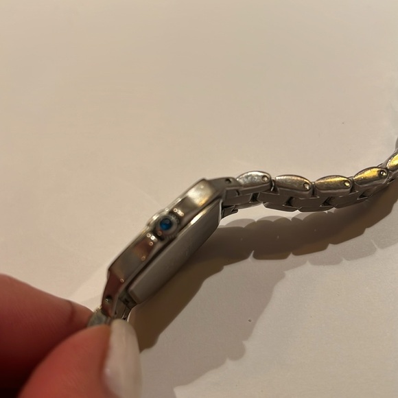 Anne Klein Mother of Pearl Silvertone Quartz Watch - Picture 3 of 6